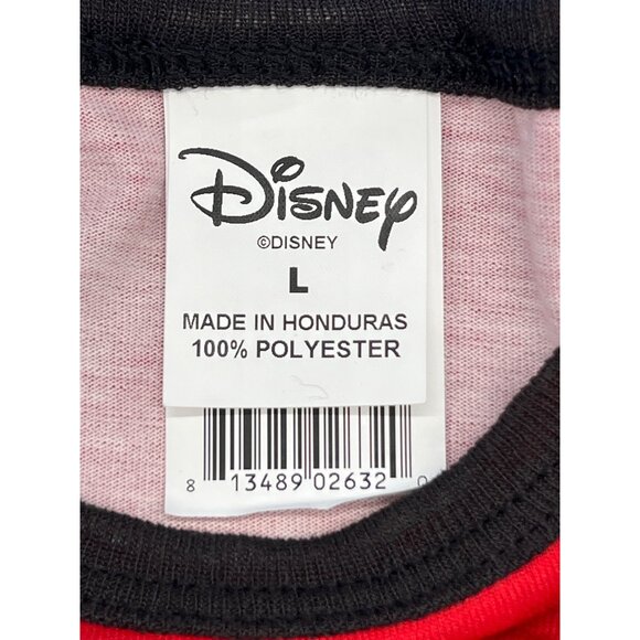 Disney Mickey Mouse Dog Shirt Santas Favorite Red L Polyester Made In Honduras - Picture 4 of 6